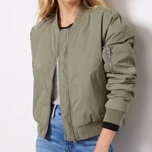 Evereve Olive Bomber Jacket
